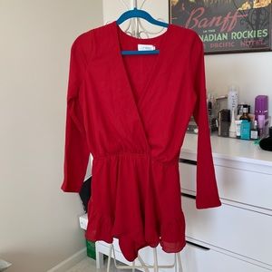 Revolve Lioness Red Romper [Sold]